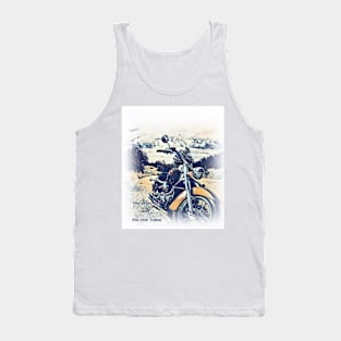 Motorbike on Road Tank Top